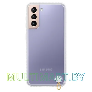 Чехол Samsung Clear Protective Cover для Galaxy S21 (белый)